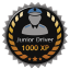 Junior Driver 1,000 XP