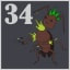 34 cockroaches killed