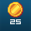 25 gold coins