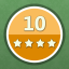 Solved 10 puzzles (4 stars)