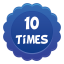 10 times