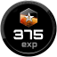 Get 375 exp
